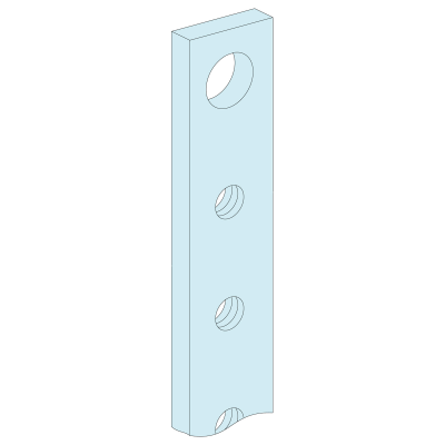 JDB DE FOND 160A - BARRES TARAUDEES 15x5 L-1400mm - Lot de 4