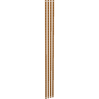 JDB DE FOND 160A - BARRES TARAUDEES 15x5 L-1400mm - Lot de 4