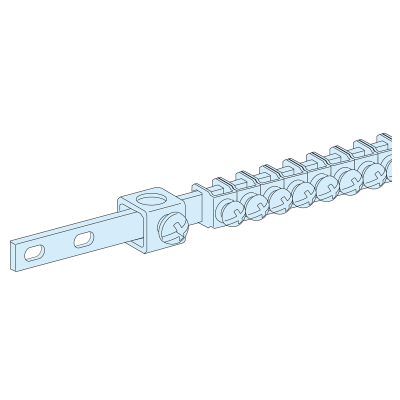 COLLECTEURS DE TERRE A CAVALIERS -20 ETRIERS L-200mm Lot de 2
