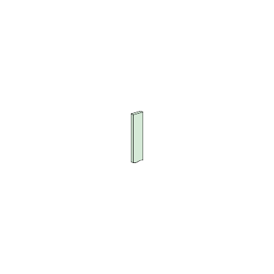 BARRE POUR JDB HORIZONTAL - PLATE PLEINE L-2000mm 80x10 Linergy BS