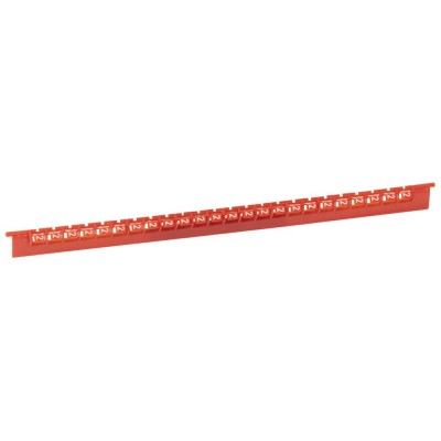 REPERE MEMOCAB CHIFFRE 2 FOND ROUGE (Réglette x24 pcs)