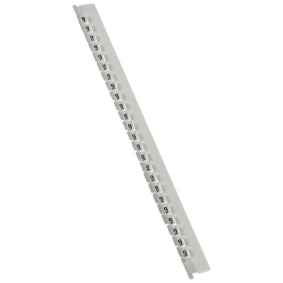 REPERE MEMOCAB CHIFFRE 9 FOND BLANC (Réglette x24 pcs)