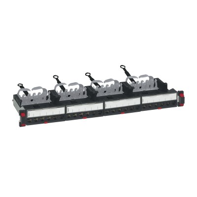 PANNEAUX DE BRASSAGE 1U LCS³ VIDE POUR 24 CONNECTEURS RJ45