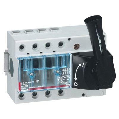 VISTOP 4P 63A COMMANDE FRONTALE NOIRE