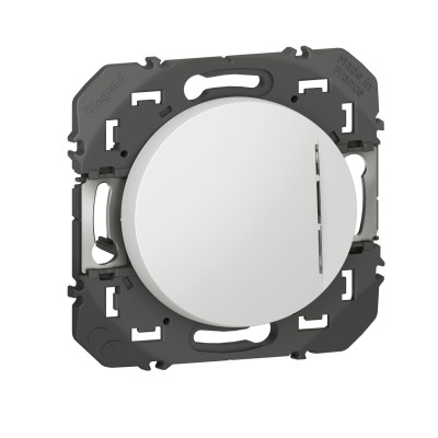 DOOXIE POUSSOIR LUMINEUX 6A BLANC (avec voyant 230V)