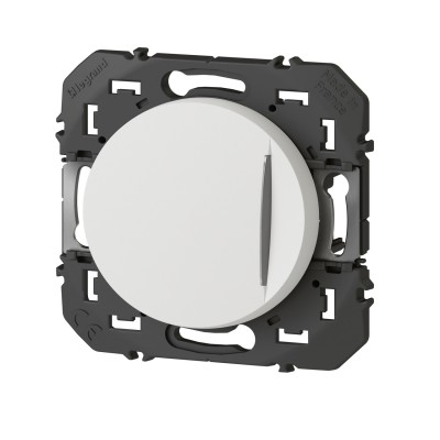DOOXIE POUSSOIR LUMINEUX 6A BLANC (avec voyant 230V)