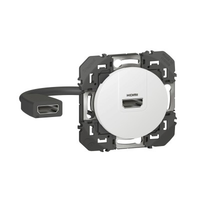 DOOXIE PRISE HDMI PRECONNECTORISEE  BLANC