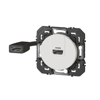 DOOXIE PRISE HDMI PRECONNECTORISEE  BLANC