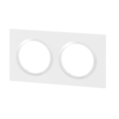 DOOXIE PLAQUE 2 POSTES BLANC