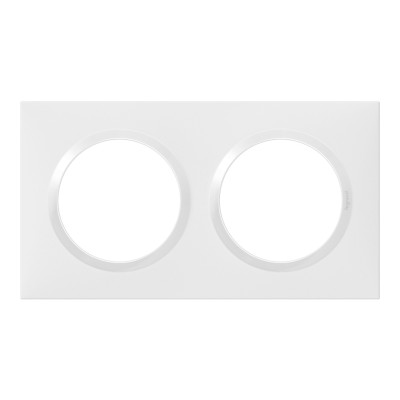 DOOXIE PLAQUE 2 POSTES BLANC
