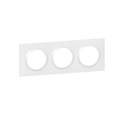 DOOXIE PLAQUE 3 POSTES BLANC