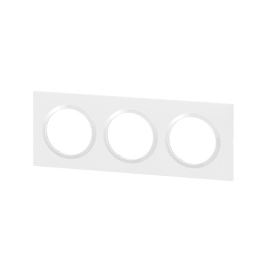 DOOXIE PLAQUE 3 POSTES BLANC