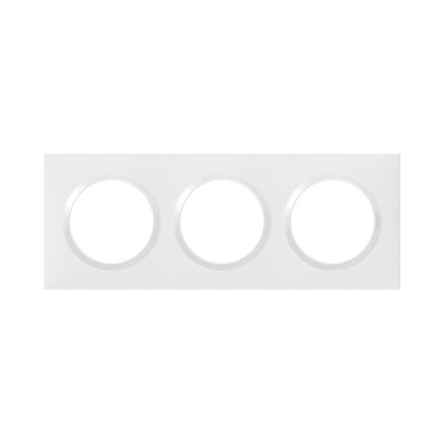 DOOXIE PLAQUE 3 POSTES BLANC