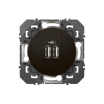 DOOXIE CHARGEUR USB 2 x Type A 3A 15W NOIR