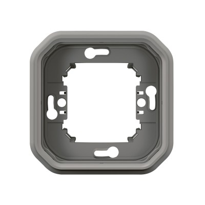 PLEXO GRIS SUPPORT ENCASTRE 1 POSTE - COMPOSABLE