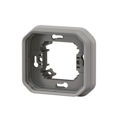 PLEXO GRIS SUPPORT ENCASTRE 1 POSTE - COMPOSABLE