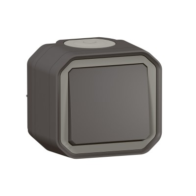 PLEXO ANTHRACITE VA ET VIENT 10A 250V IP55 IK08 - COMPLET SAILLIE