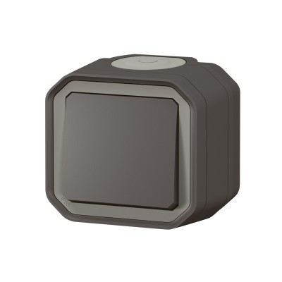 PLEXO ANTHRACITE VA ET VIENT 10A 250V IP55 IK08 - COMPLET SAILLIE