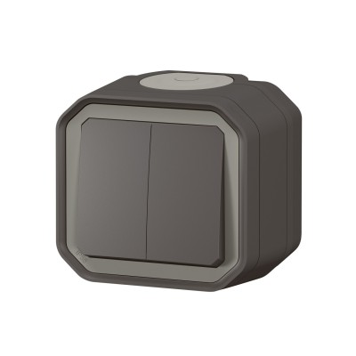 PLEXO ANTHRACITE COMMANDE DOUBLE IP55 IK08 - COMPLET SAILLIE