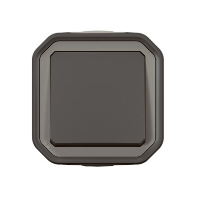 PLEXO ANTHRACITE POUSSOIR NO 10A IP55 IK08 - COMPLET SAILLIE