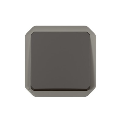 PLEXO ANTHRACITE POUSSOIR NO 10A IP55 IK08 - COMPOSABLE