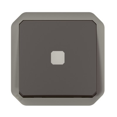 PLEXO ANTHRACITE INTER TEMPORISE LUMINEUX IP55 IK08 - COMPOSABLE