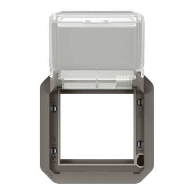 PLEXO ANTHRACITE ADAPTATEUR MOSAIC VOLET TRANS IP55 IK08 - COMPOSABLE