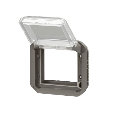 PLEXO ANTHRACITE ADAPTATEUR MOSAIC VOLET TRANS IP55 IK08 - COMPOSABLE