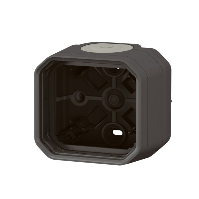 PLEXO ANTHRACITE BOITIER SAILLIE 1 POSTE - COMPOSABLE