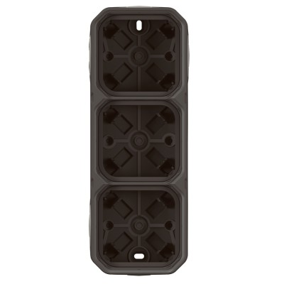 PLEXO ANTHRACITE BOITIER SAILLIE 3 POSTES - COMPOSABLE