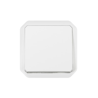 PLEXO BLANC POUSSOIR NO 10A IP55 IK08 - COMPOSABLE