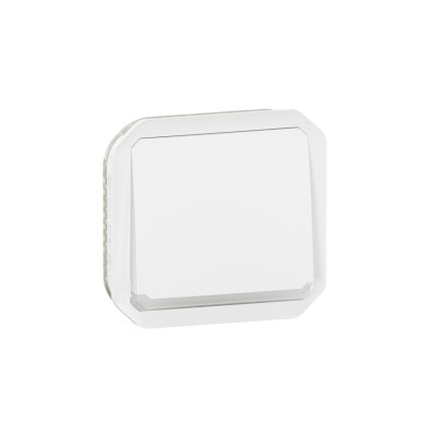 PLEXO BLANC POUSSOIR NO LUMINEUX 10A IP55 IK08 - COMPOSABLE