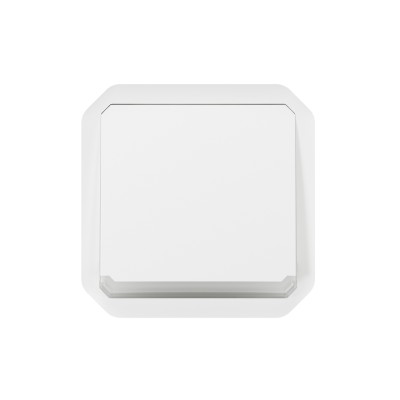 PLEXO BLANC POUSSOIR NO LUMINEUX 10A IP55 IK08 - COMPOSABLE