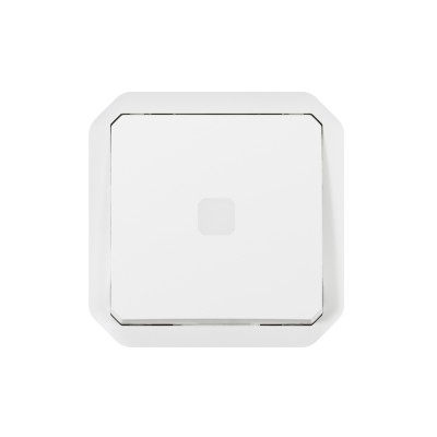 PLEXO BLANC INTER TEMPORISE LUMINEUX IP55 IK08 - COMPOSABLE