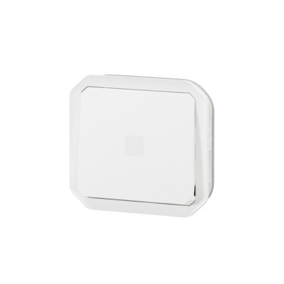 PLEXO BLANC INTER TEMPORISE LUMINEUX IP55 IK08 - COMPOSABLE