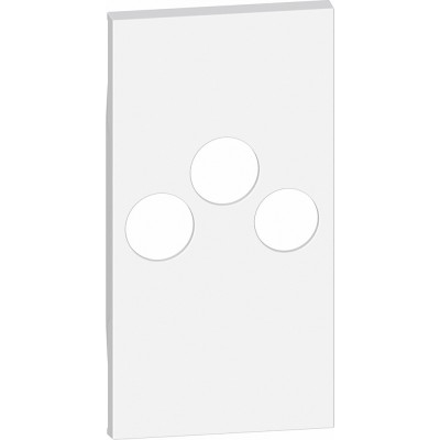 LIVING NOW BLANC ENJOLIVEUR PRISE TV-R-SAT 2 MODULES