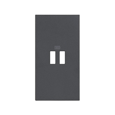 LIVING NOW NOIR ENJOLIVEUR PRISE USB 2 MODULES