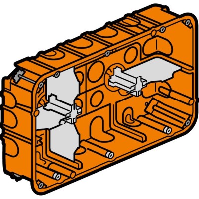 BOITE ENC.BATIBOX MULTIMATERIAUX 2 x 3 POSTES - 2 x 6/8 MODULES