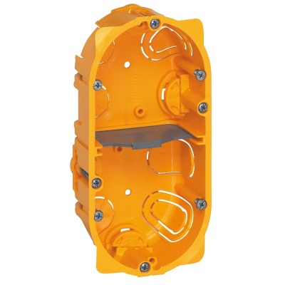 BOITE ENC.BATIBOX CLOISON SECHE LEGRAND 2 POSTES PROF.40mm ENTRAXE 71