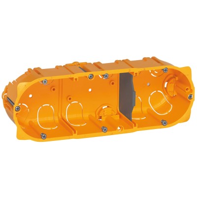 BOITE ENC.BATIBOX CLOISON SECHE LEGRAND 3 POSTES PROF.40mm ENTRAXE 71