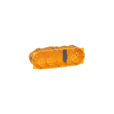 BOITE ENC.BATIBOX CLOISON SECHE LEGRAND 3 POSTES PROF.50mm ENTRAXE 71