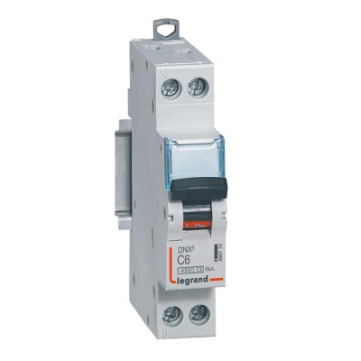 DISJ DNX³ N+06A COURBE C 4,5-6KA (AR.HAUT VIS / DEP.BAS VIS)