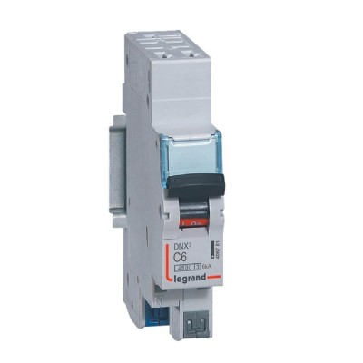 DISJ DNX³ N+06A COURBE C 4,5-6KA (AR.HAUT AUTO / DEP.BAS AUTO)