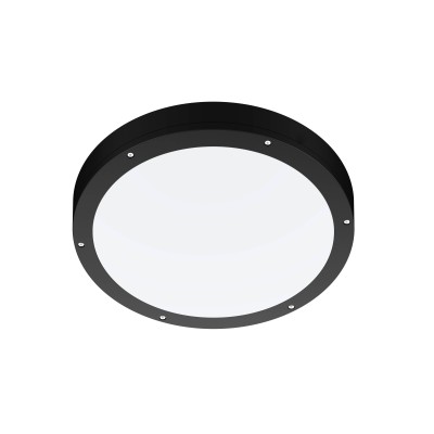 HUBLOT LED AL91 25W NOIR CIRCULAR 2420LM 3CCT Ø350*59MM IP65*