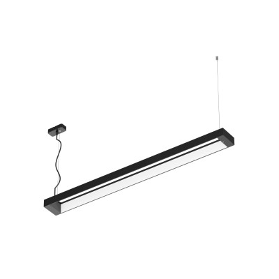 SUSPENSION LED DB25 NOIR 40W 3600LM 3-4-5.7K 120° 1200x115x48.8MM 