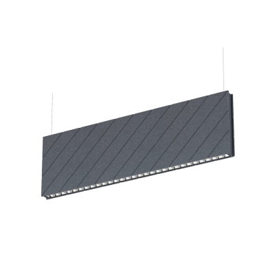 SUSPENSION ACCOUSTIC DB160B 10W+36W 4600~5750LM 3K-4K 1292x64x400mm
