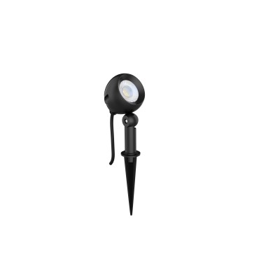 SPOT GARDEN LED PIQUET NL06 NOIR 8W 900LM 3K 60° 240VAC IP65